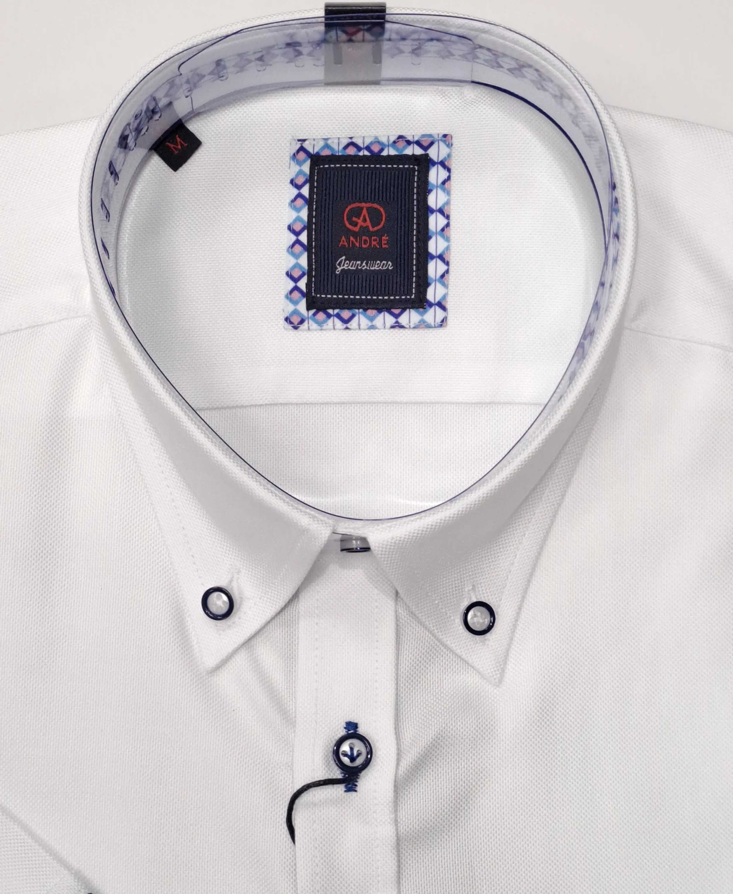 Andre Liffey Short Sleeve Shirt- White