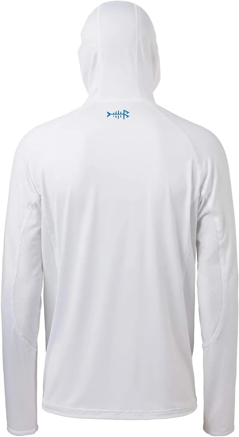 BASSDASH UPF 50  Men??s Long Sleeve Fishing Shirt with Mask UV Neck Gaiter Hoodie
