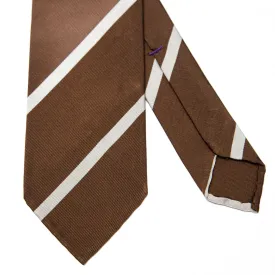 Brown Striped Tie