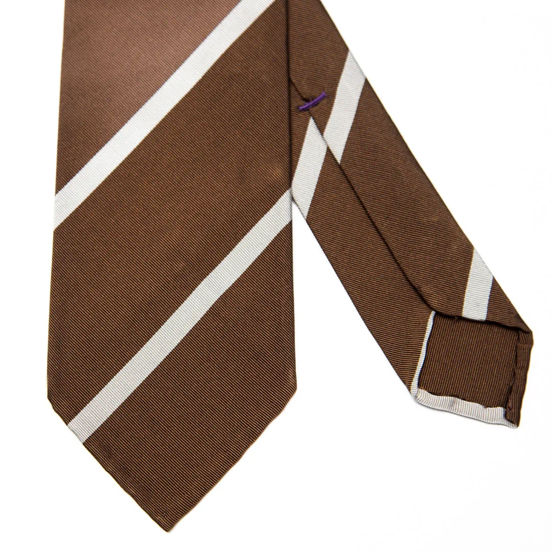 Brown Striped Tie