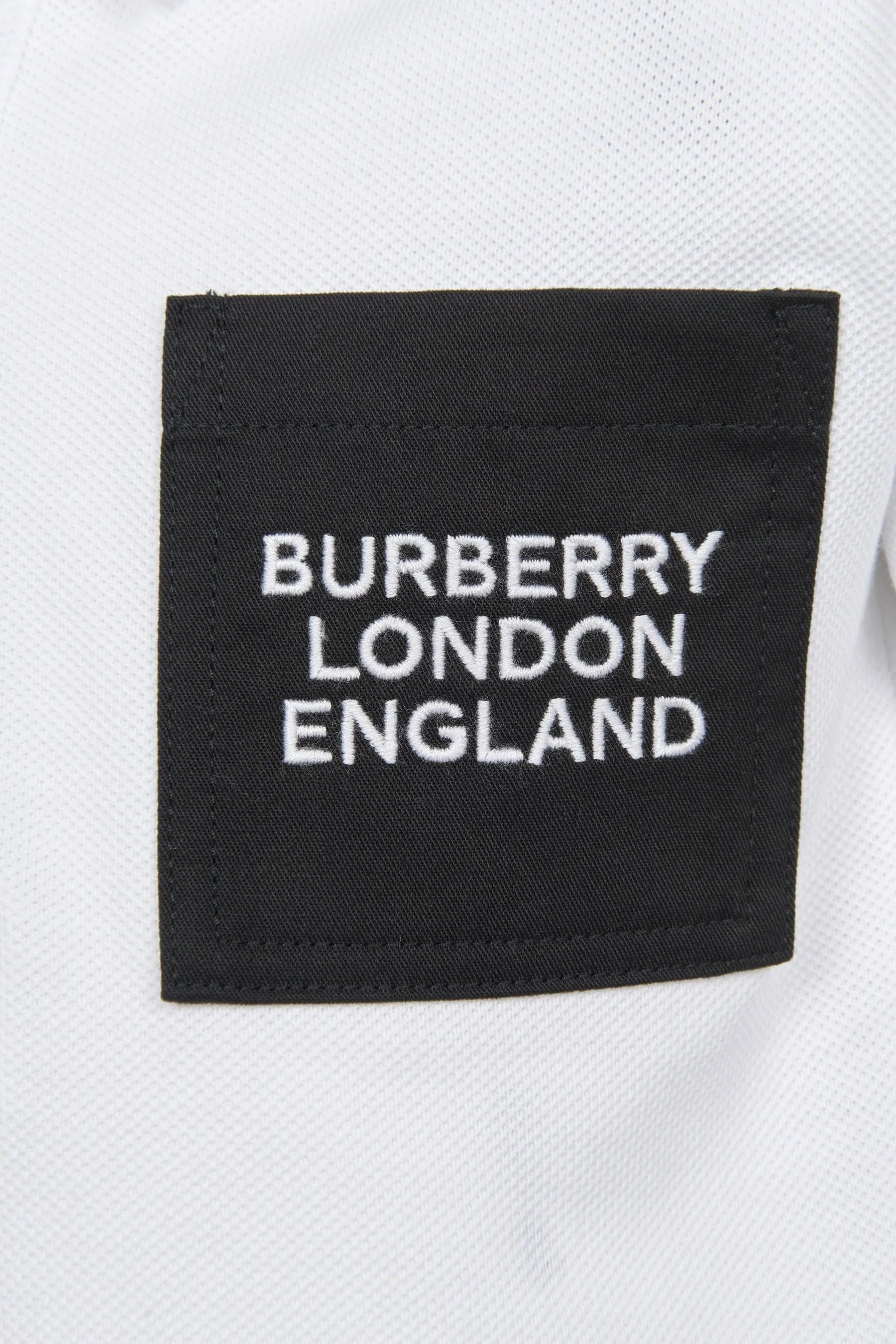 Burberry Baby Boys Cotton Branded Polo Shirt