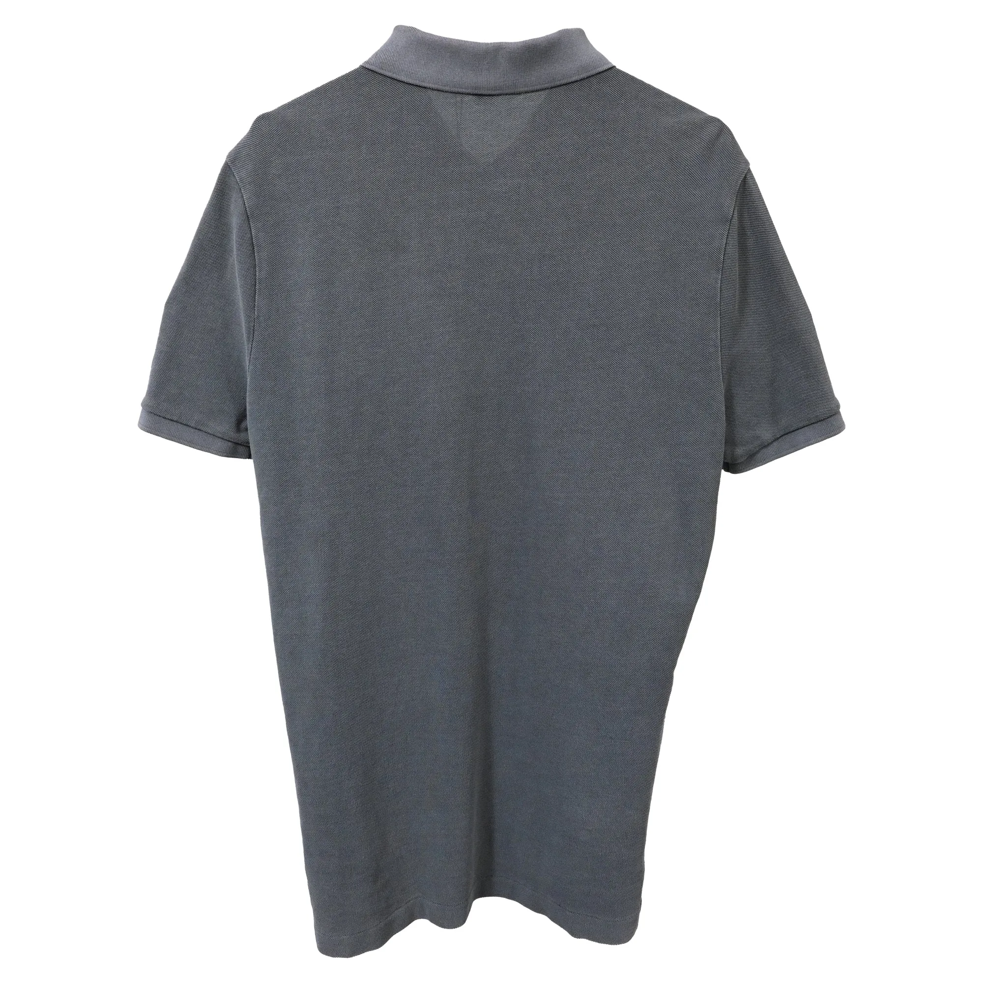 Burberry Brit Collar Short Sleeve Polo Shirt in Grey Cotton