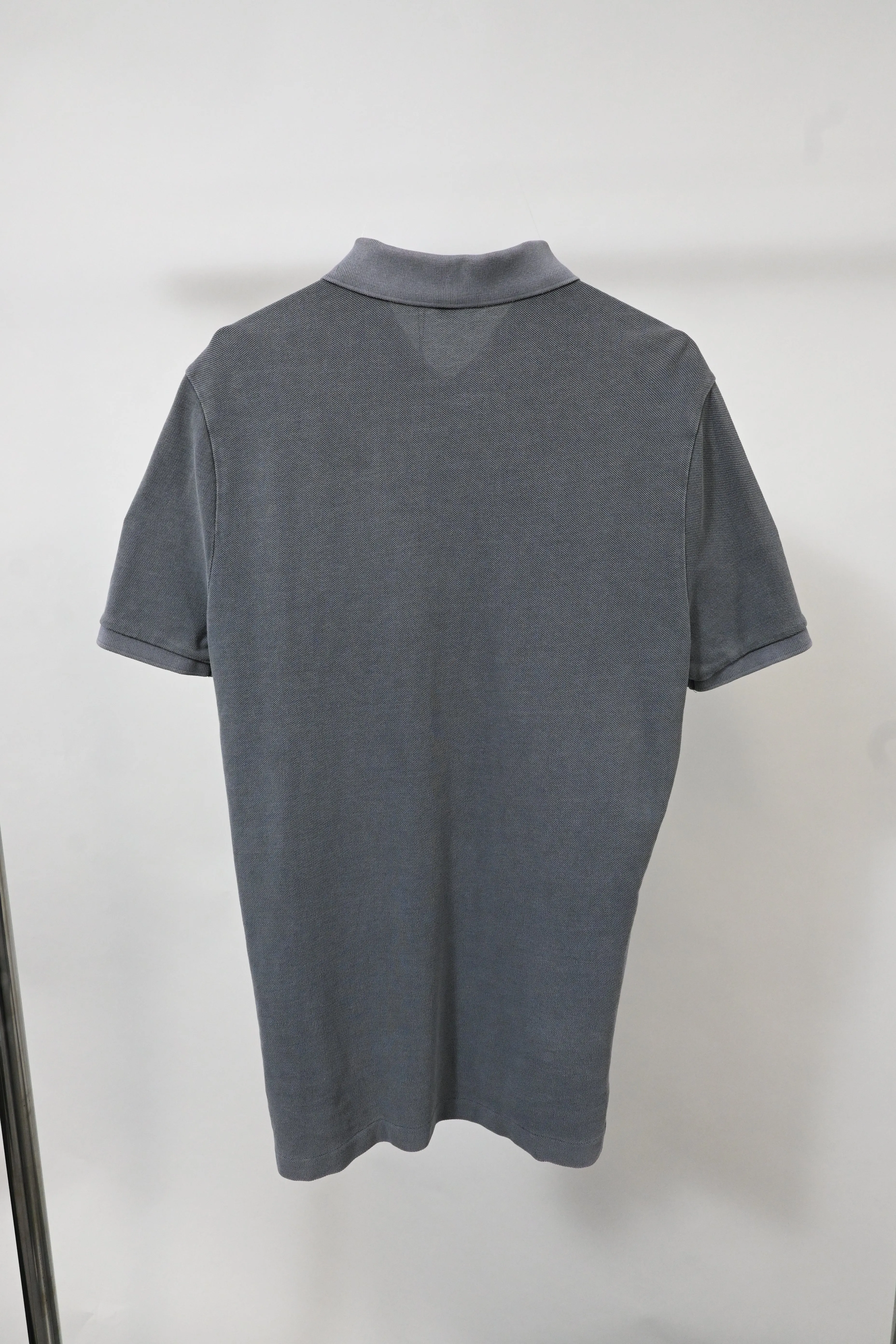 Burberry Brit Collar Short Sleeve Polo Shirt in Grey Cotton
