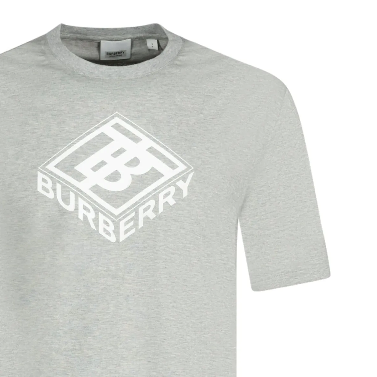 Burberry Graphic Logo Print T-Shirt Grey