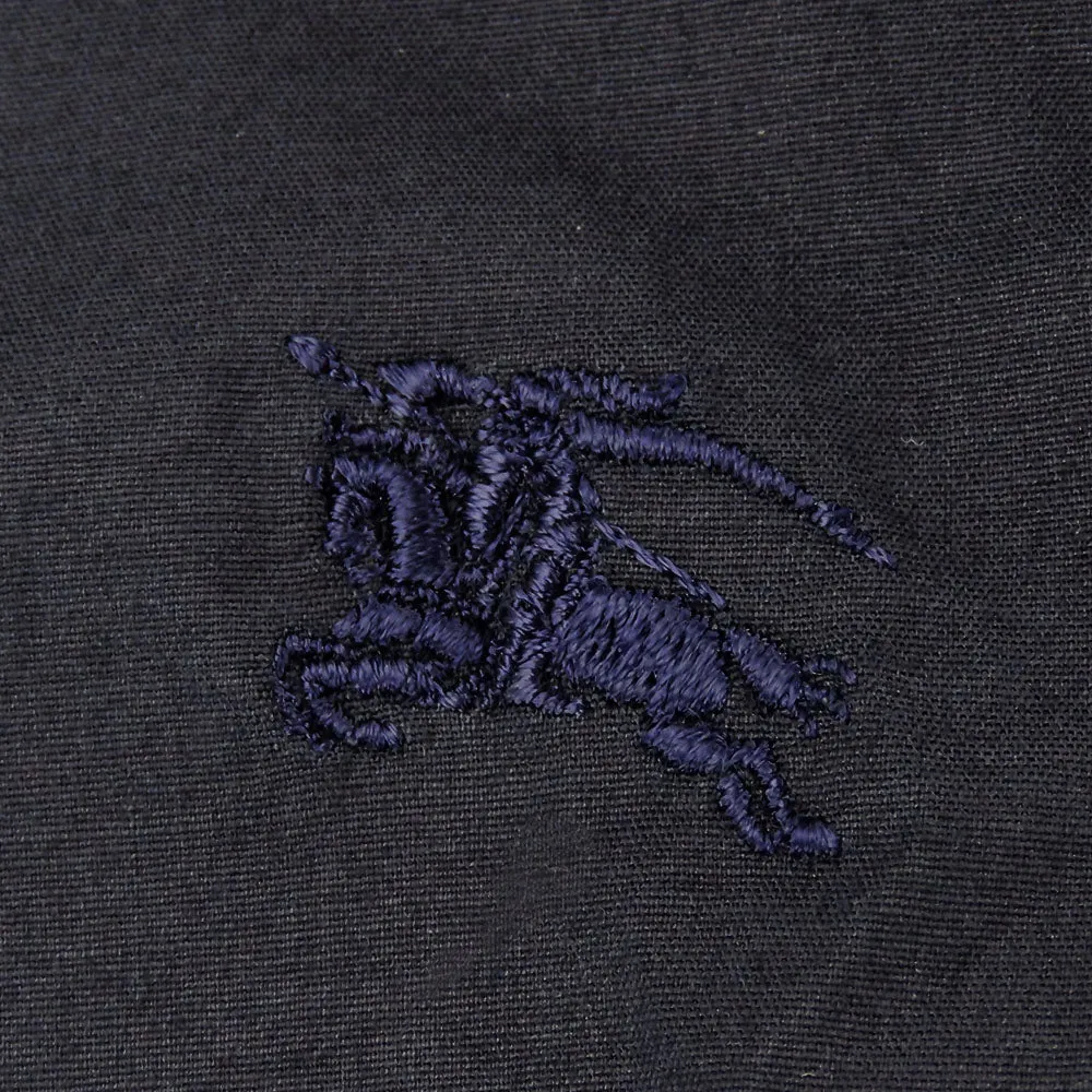 Burberry London Cotton Polyurethane Shirt Navy