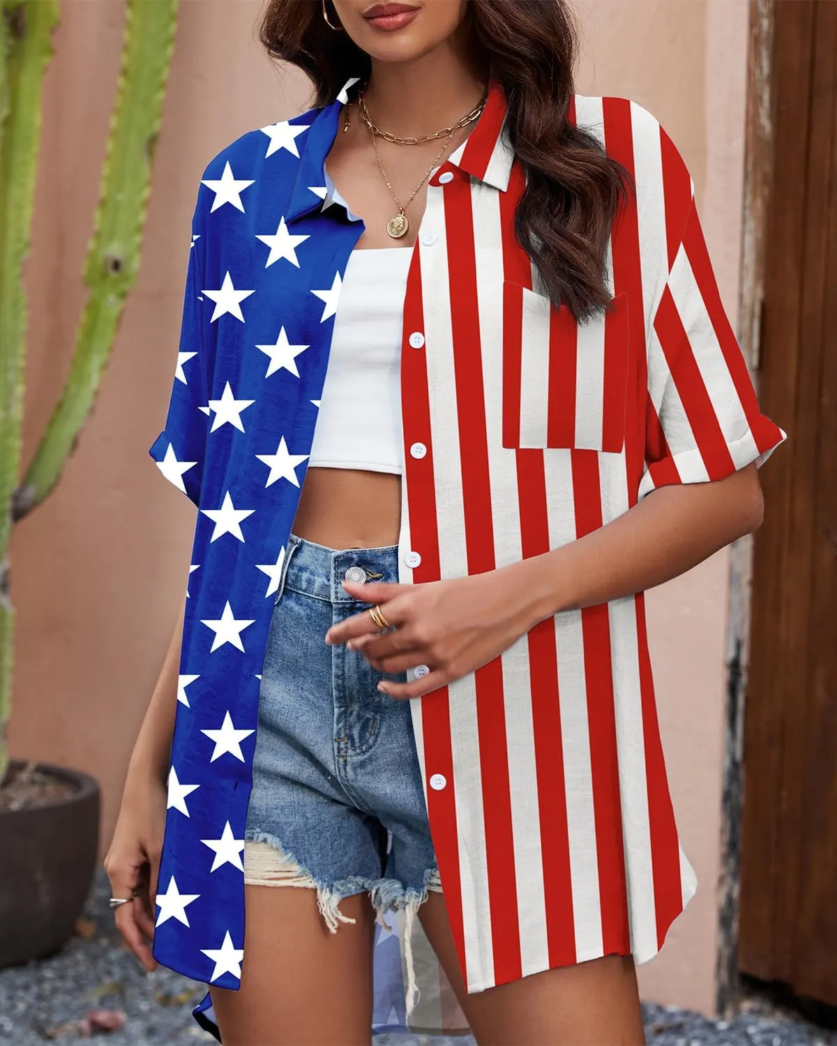 Century Star Womens Button Down Shirt Vacation Outfits Short Sleeve Shirt Dress Oversize Collared Swimsuit Coverup Blouses