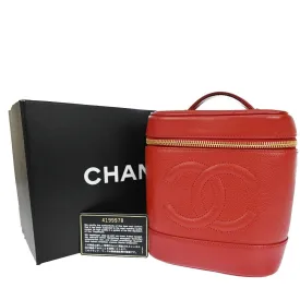 Chanel Cc Vanity Cosmetic Hand Bag