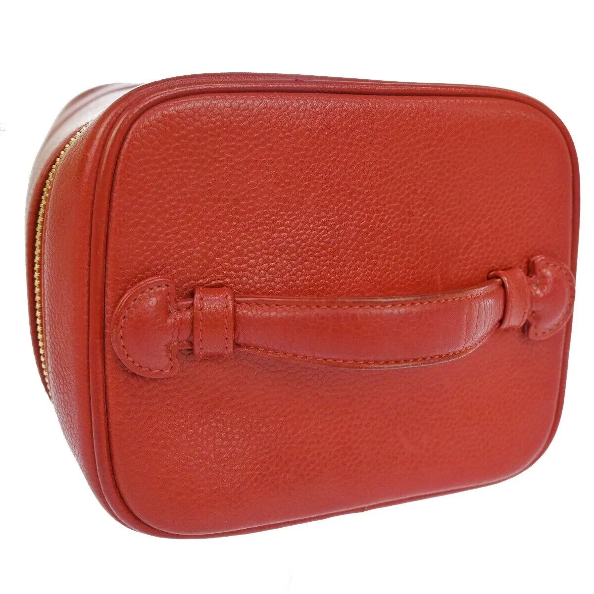 Chanel Cc Vanity Cosmetic Hand Bag