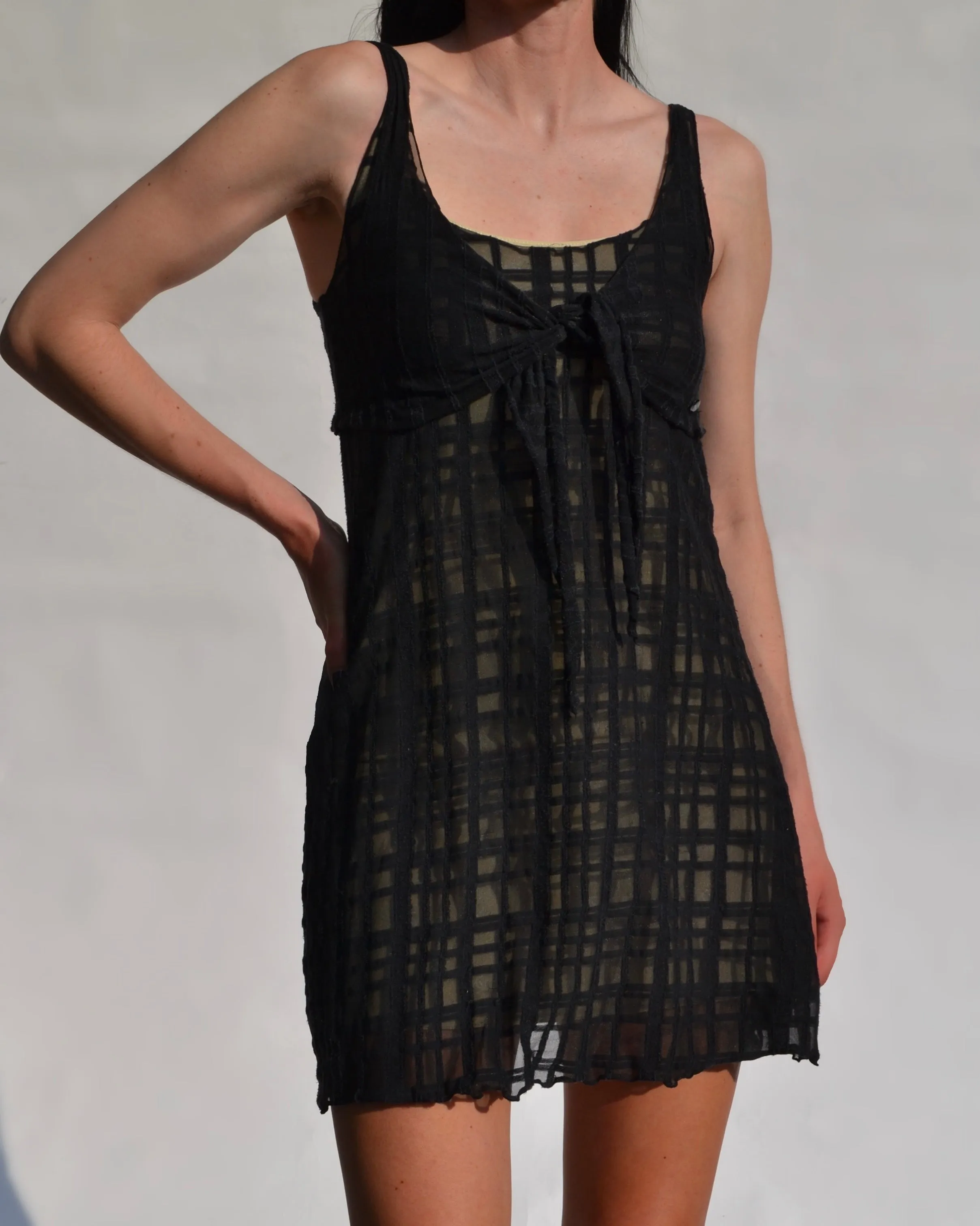 Chanel Spring 2006 Sheer Overlay Babydoll Dress