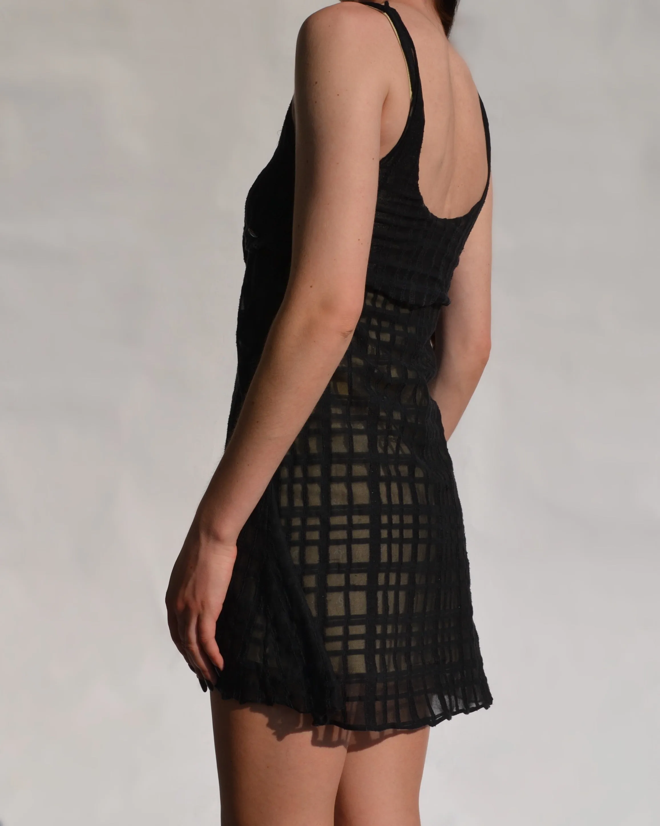 Chanel Spring 2006 Sheer Overlay Babydoll Dress