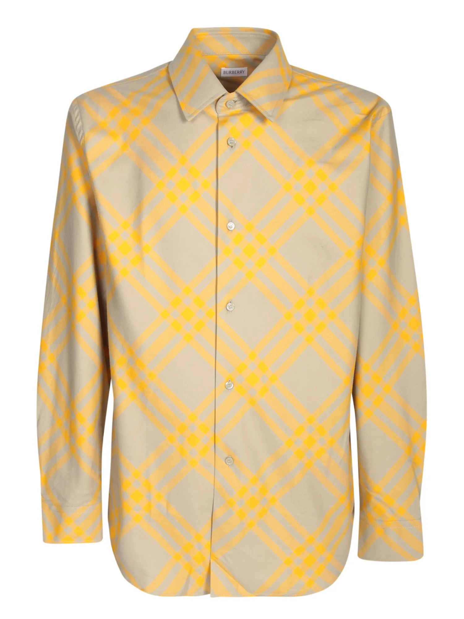 Check motif shirt