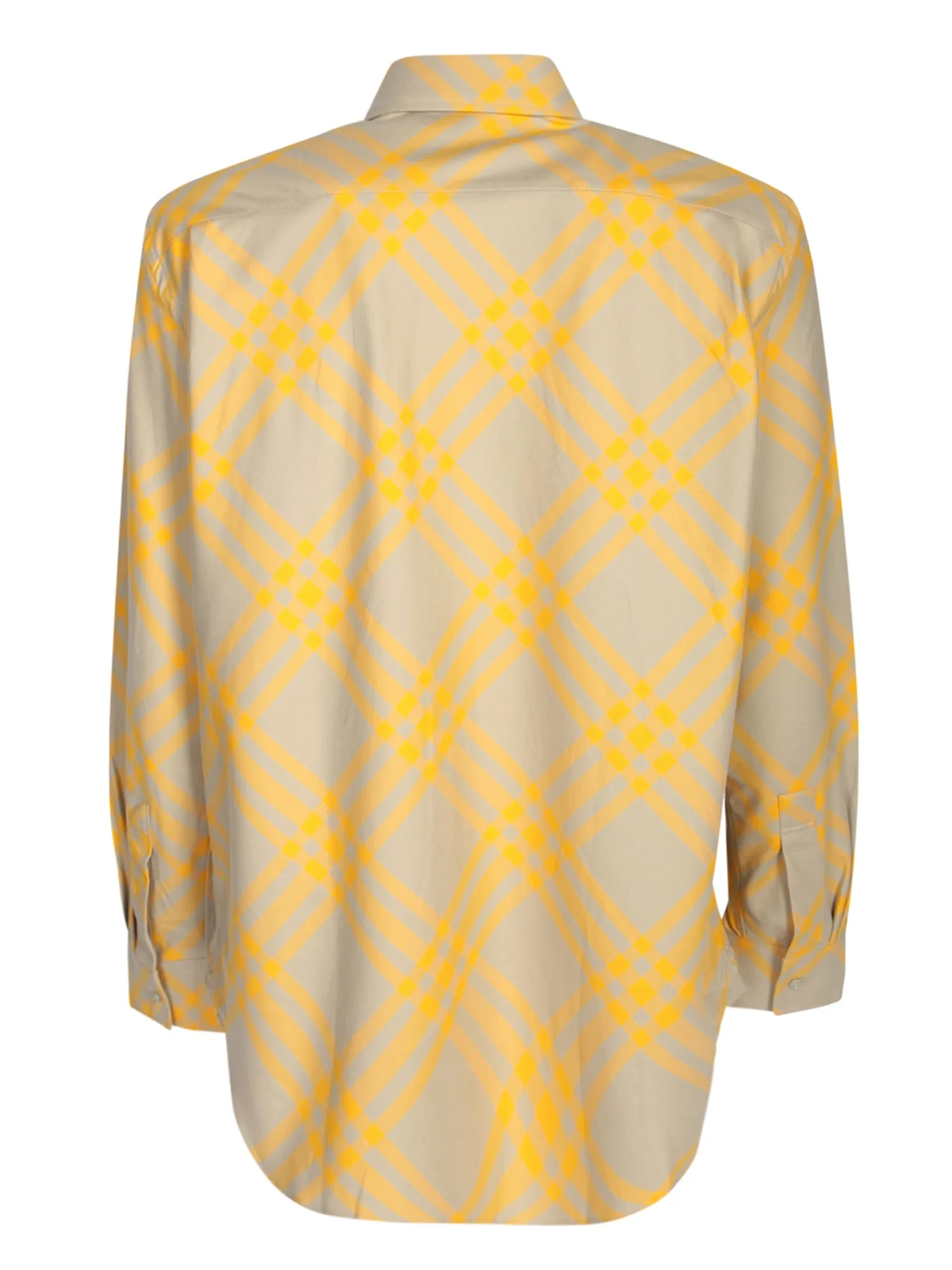 Check motif shirt