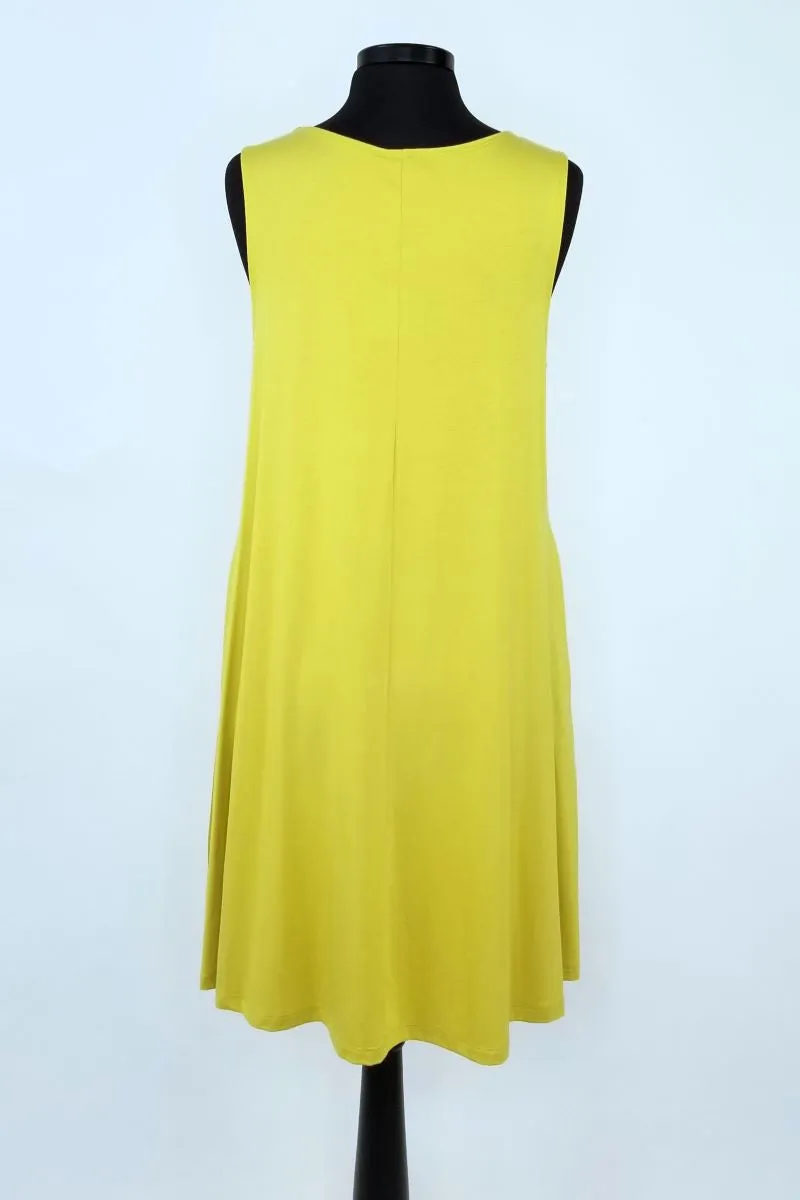 D315MBNNA Sleeveless A-line Dress with Pockets