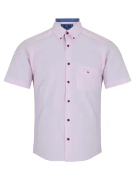 Daniel Grahame Geneva Short Sleeve Casual Shirt - Pink