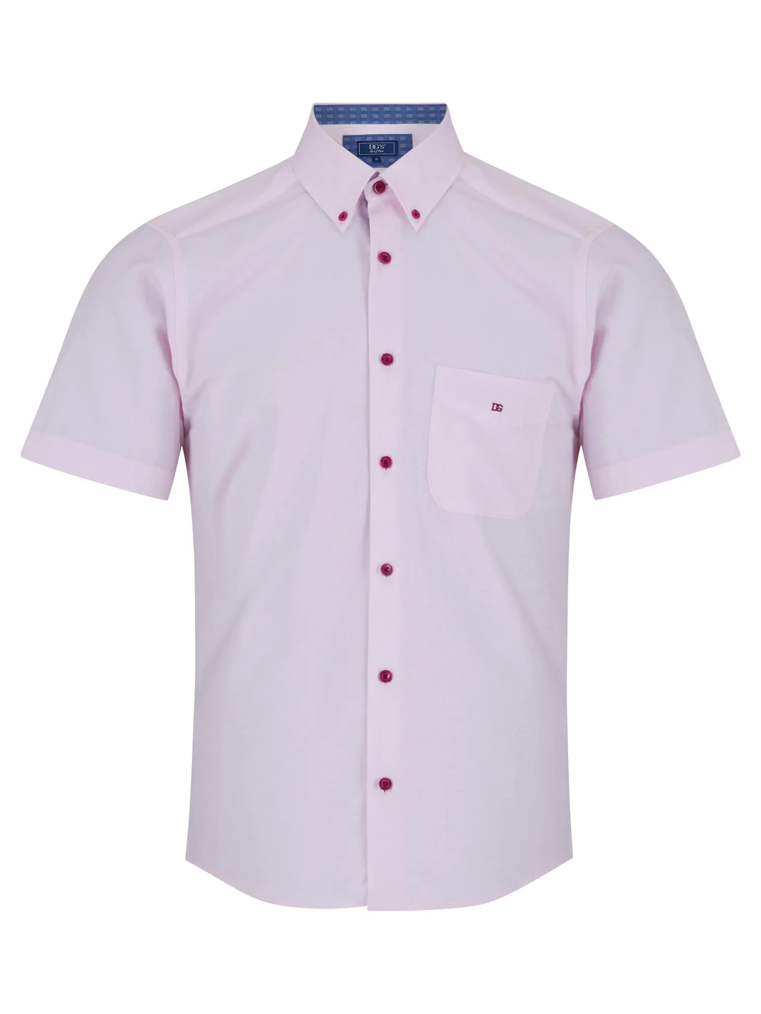 Daniel Grahame Geneva Short Sleeve Casual Shirt - Pink