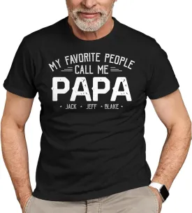 DOPTIKA Father's Day T-Shirt, Fathers Day Birthday Gifts for Dad from Daughter Son, Best Dad Ever Shirt Gifts from Kids