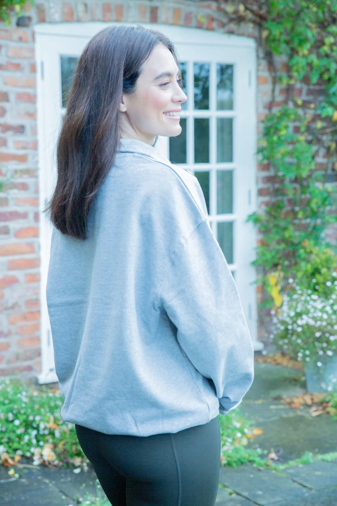 Embroidered Signature Lotus Sunday Sweatshirt