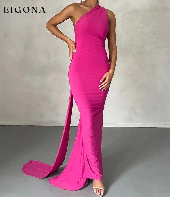Feminine backless pleated slim fit sleeveless dress