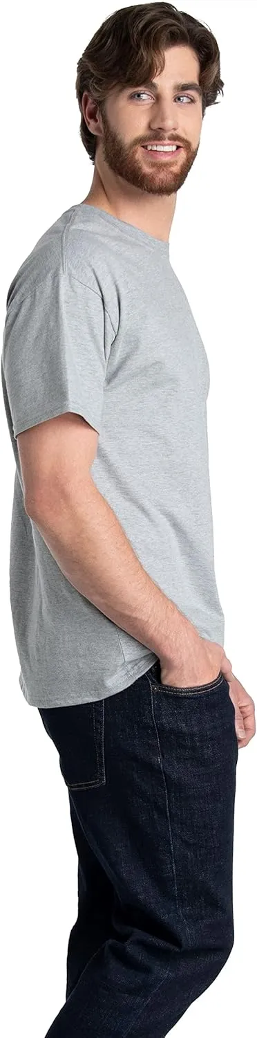 Fruit of the Loom Men's Eversoft Cotton T Shirts, Breathable & Moisture Wicking with Odor Control, Sizes S-4x