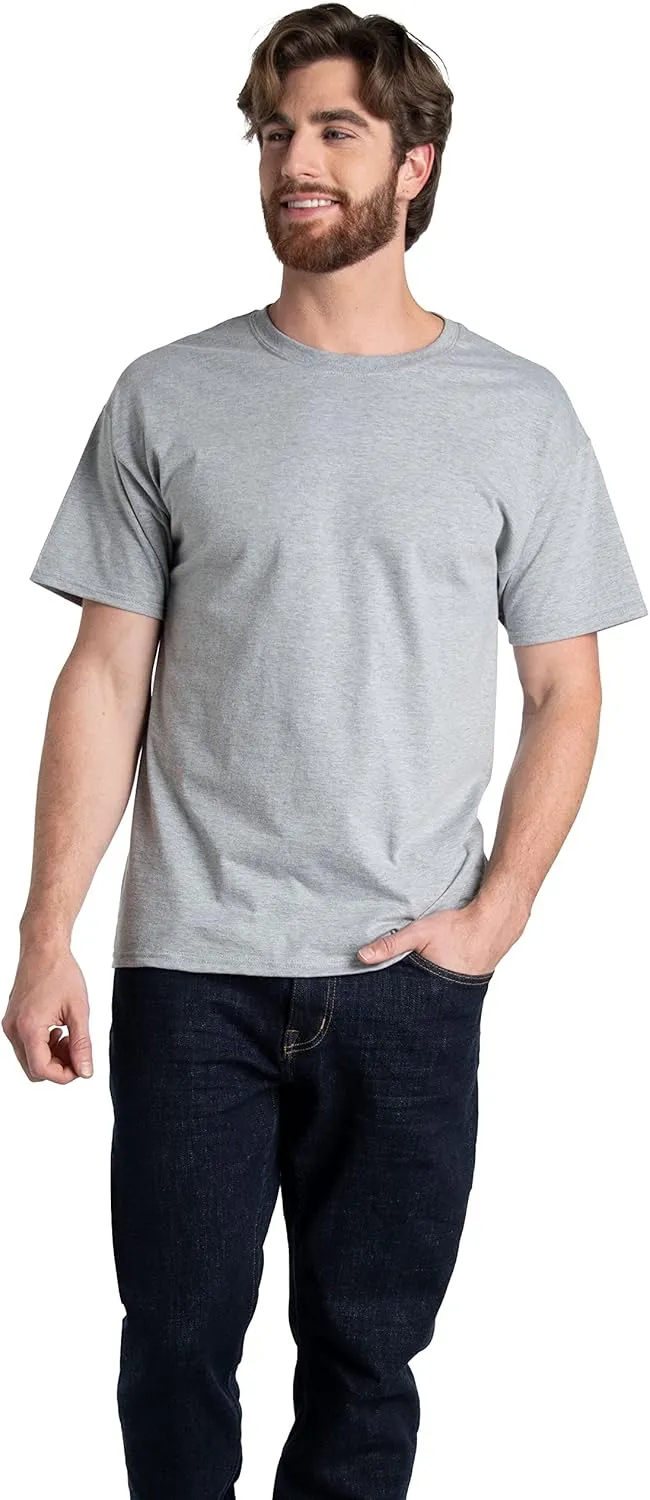 Fruit of the Loom Men's Eversoft Cotton T Shirts, Breathable & Moisture Wicking with Odor Control, Sizes S-4x