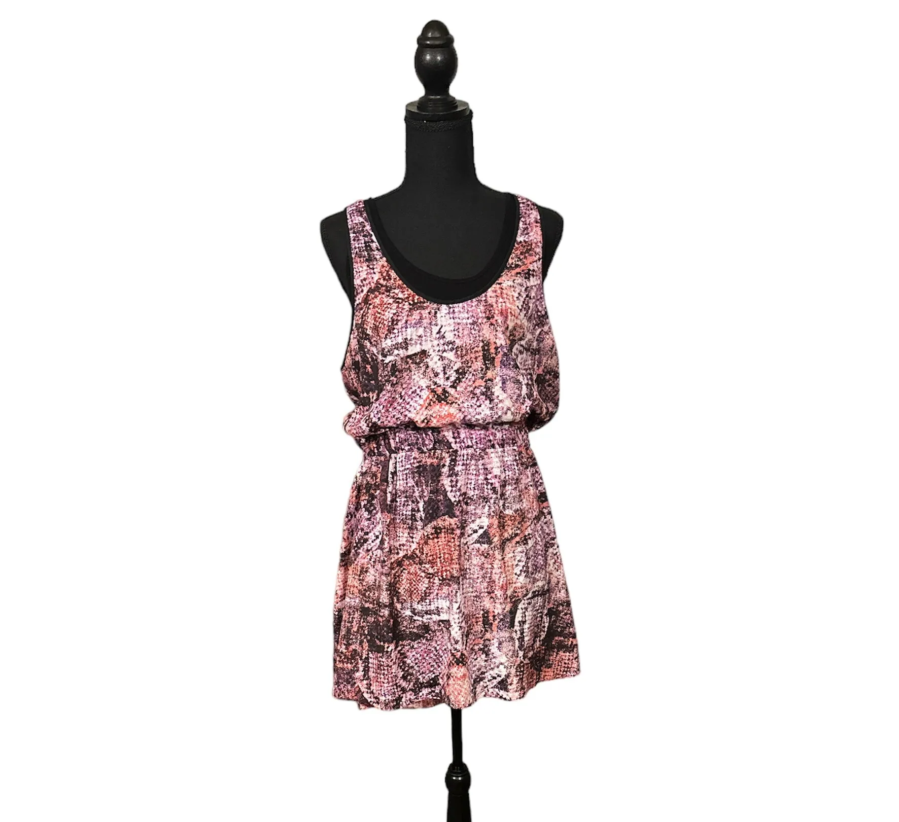 Guess - Pink Purple Blouson Dress