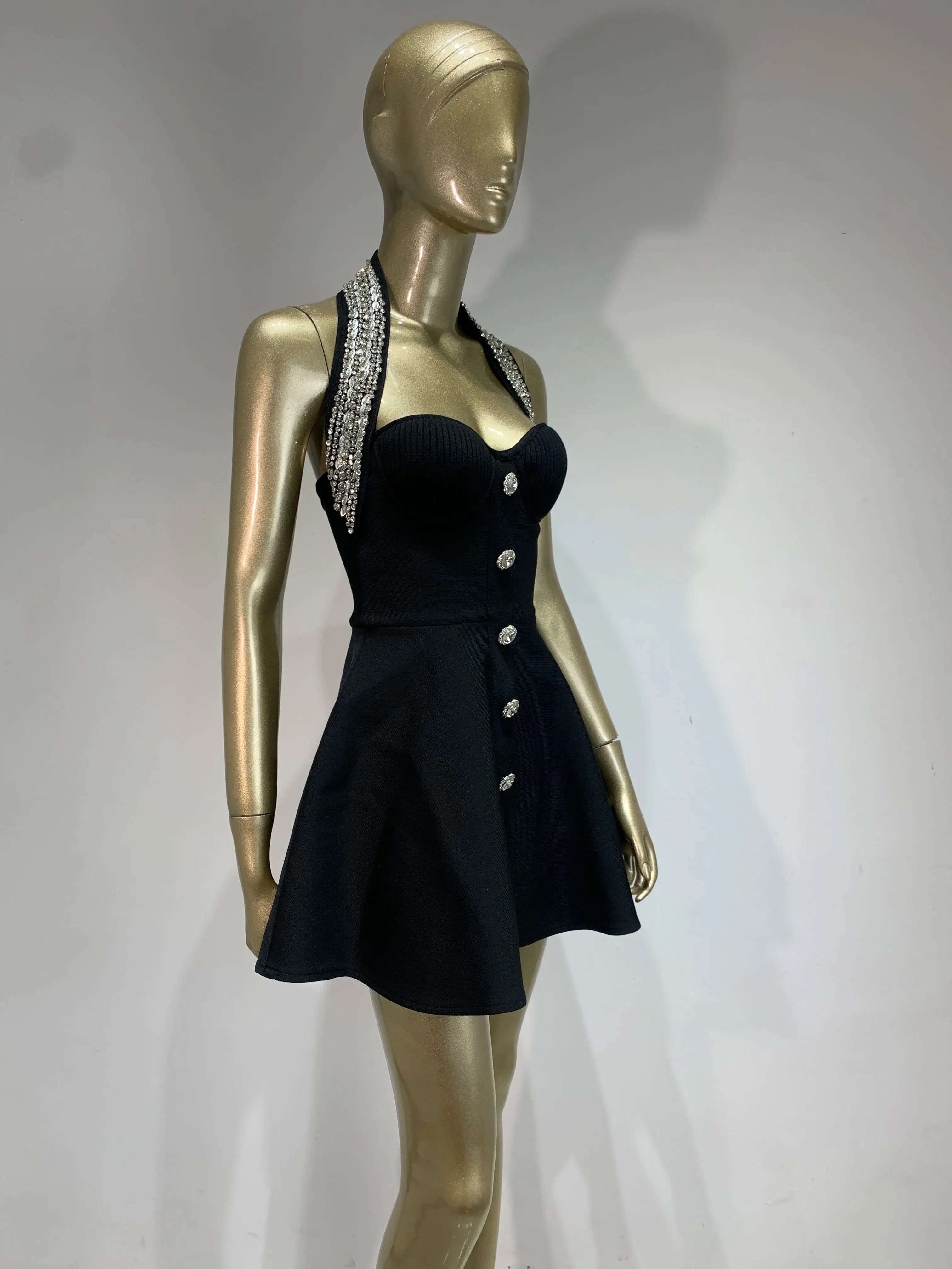 High-end Backless Beading A Line Elegant Evening Dress