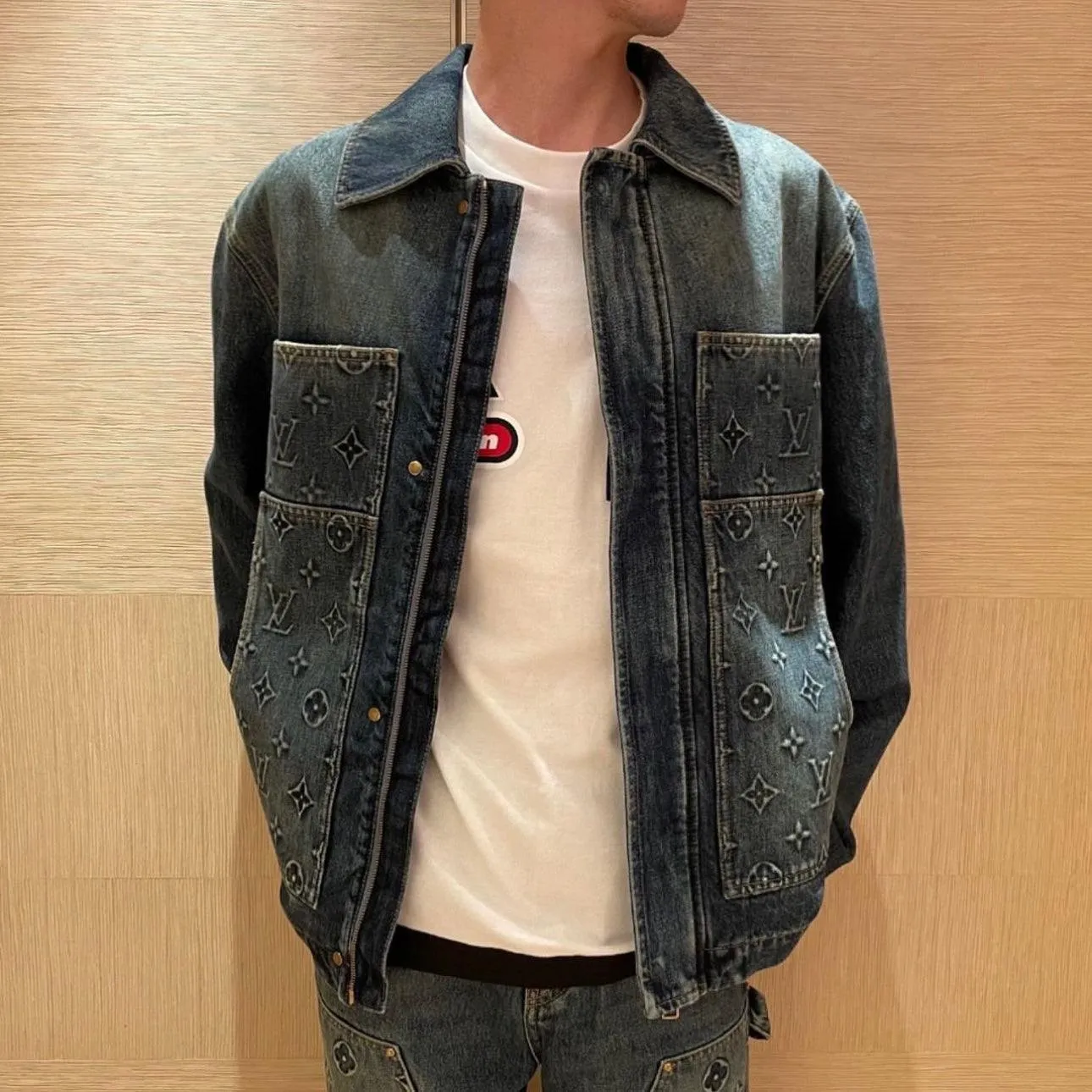 LOUIS V Workwear Denim Jacket