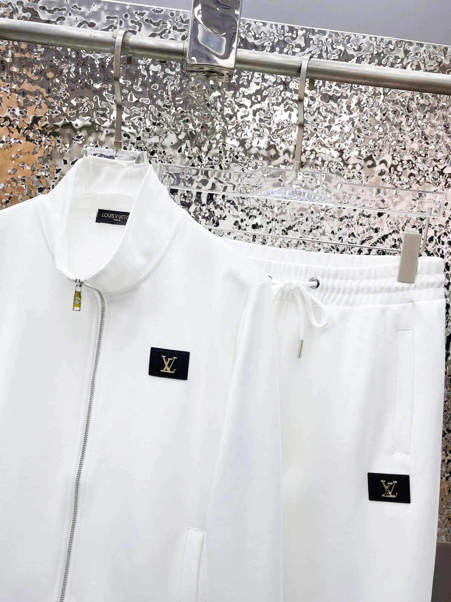 Louis Vuitton Plain White Tracksuit