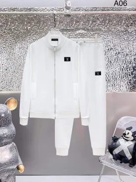 Louis Vuitton Plain White Tracksuit