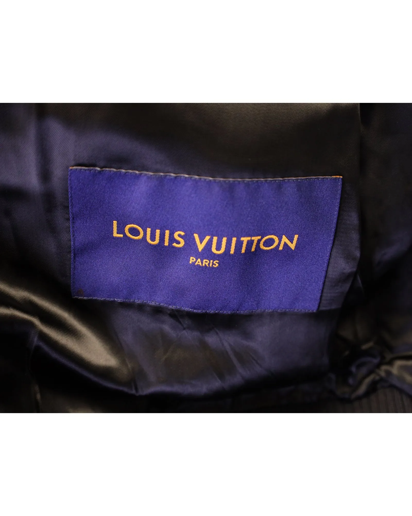 Louis Vuitton Varsity Jacket in Black and White Cotton and Leather