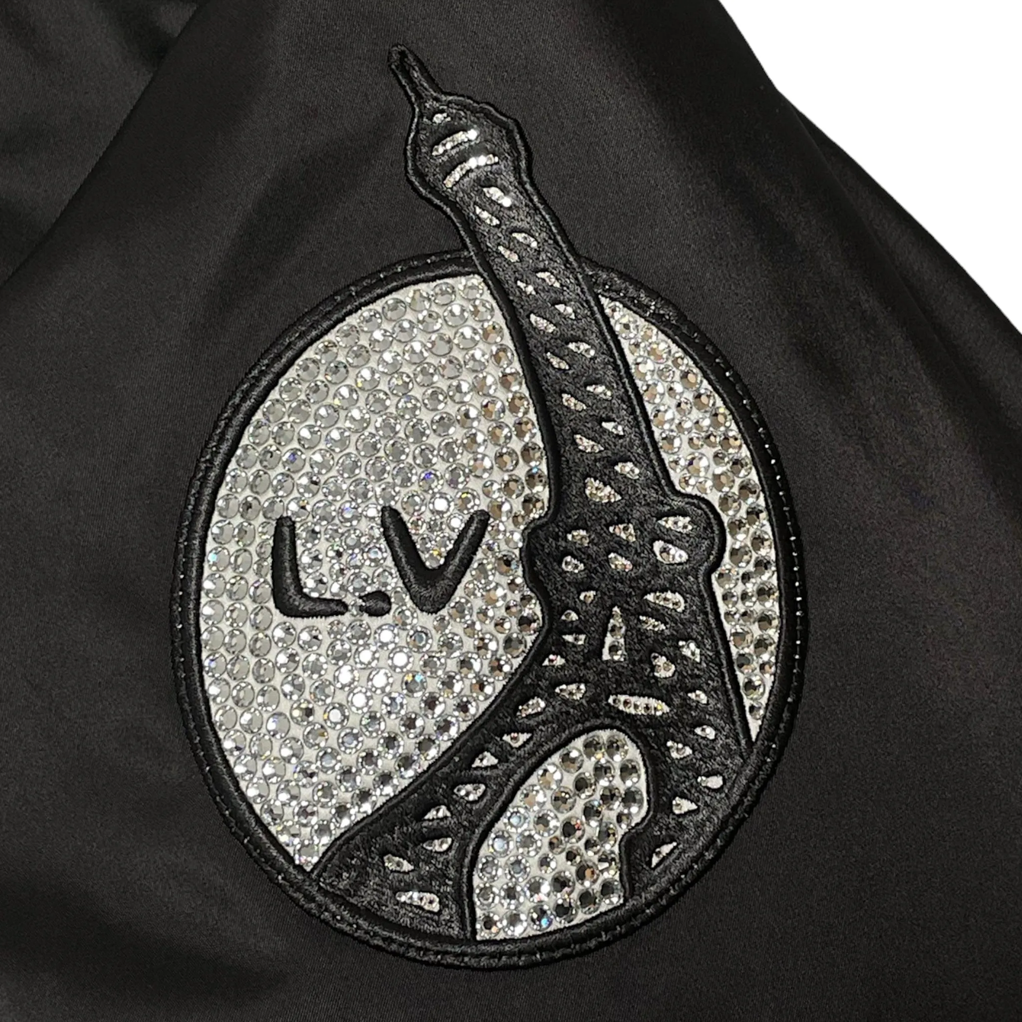 Louis Vuitton x Pharrell Williams Embroidered Nylon Baseball Jacket Black