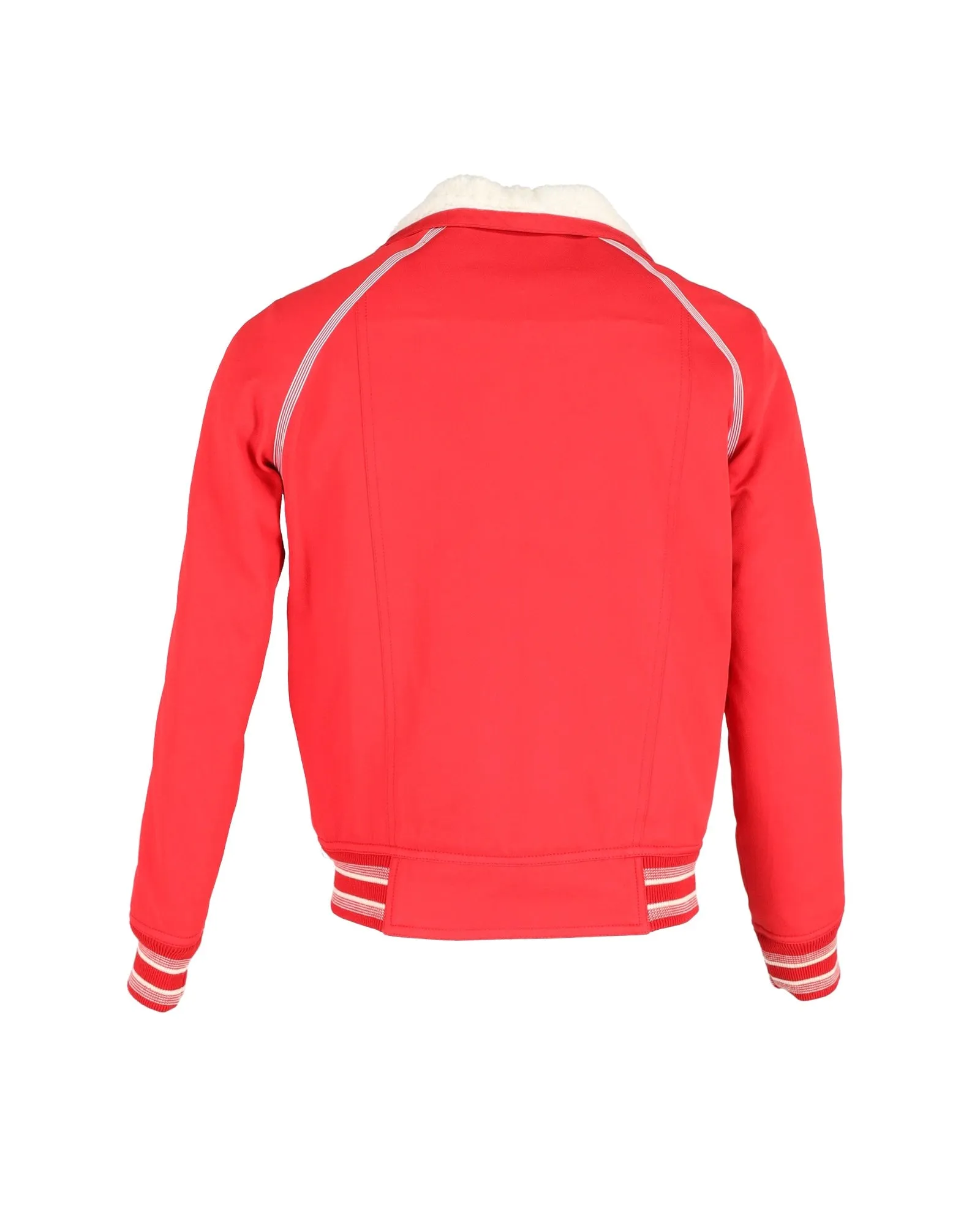Louis Vuitton Zipped Jacket in Red Cotton