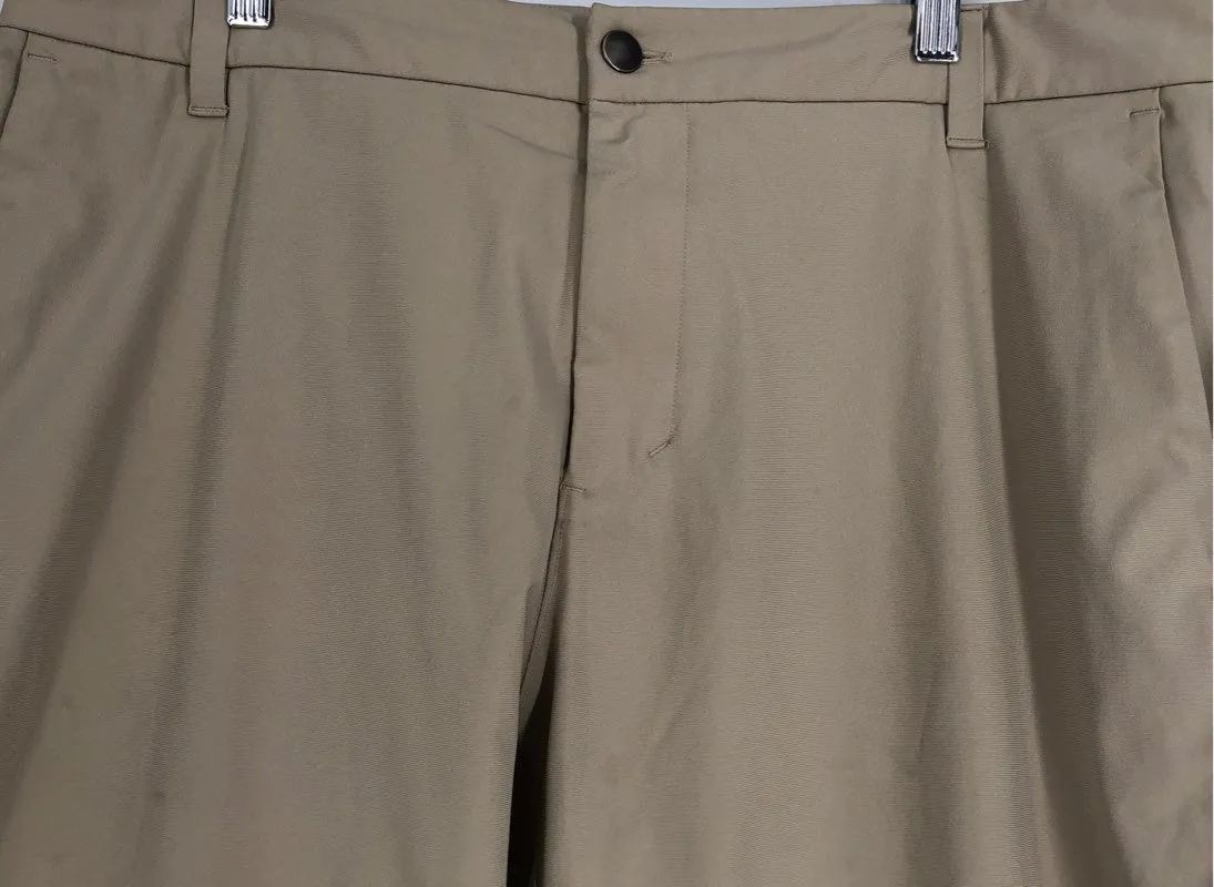 Lululemon Men's Khaki Straight Leg Trouser Pants - Size 36