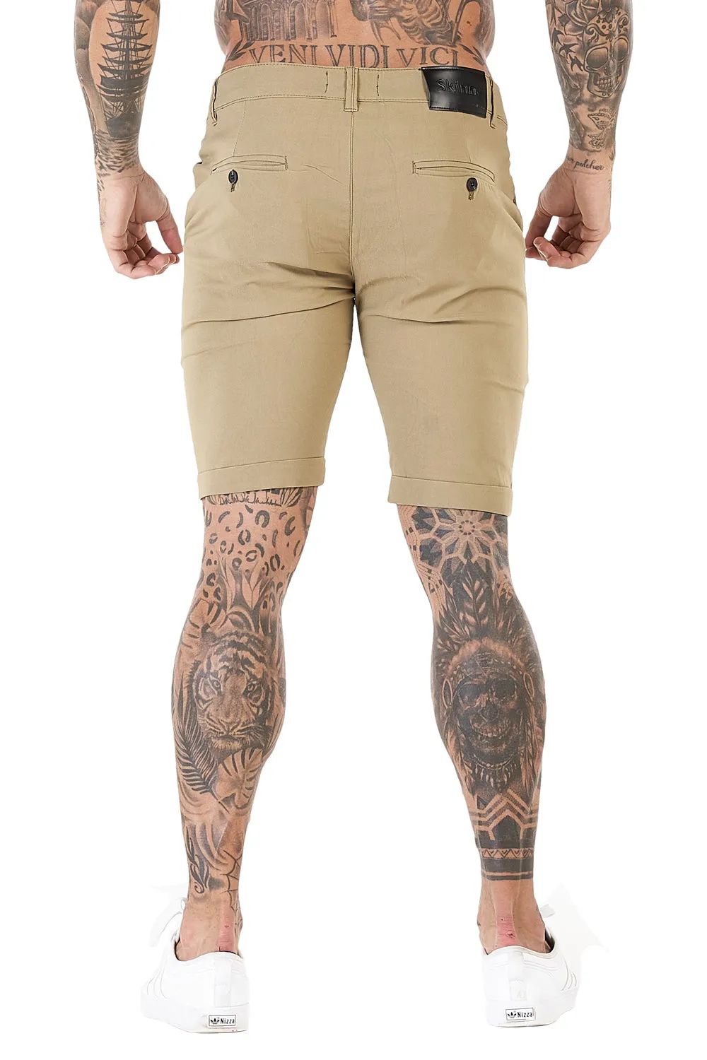 Mens Khaki Chino Short