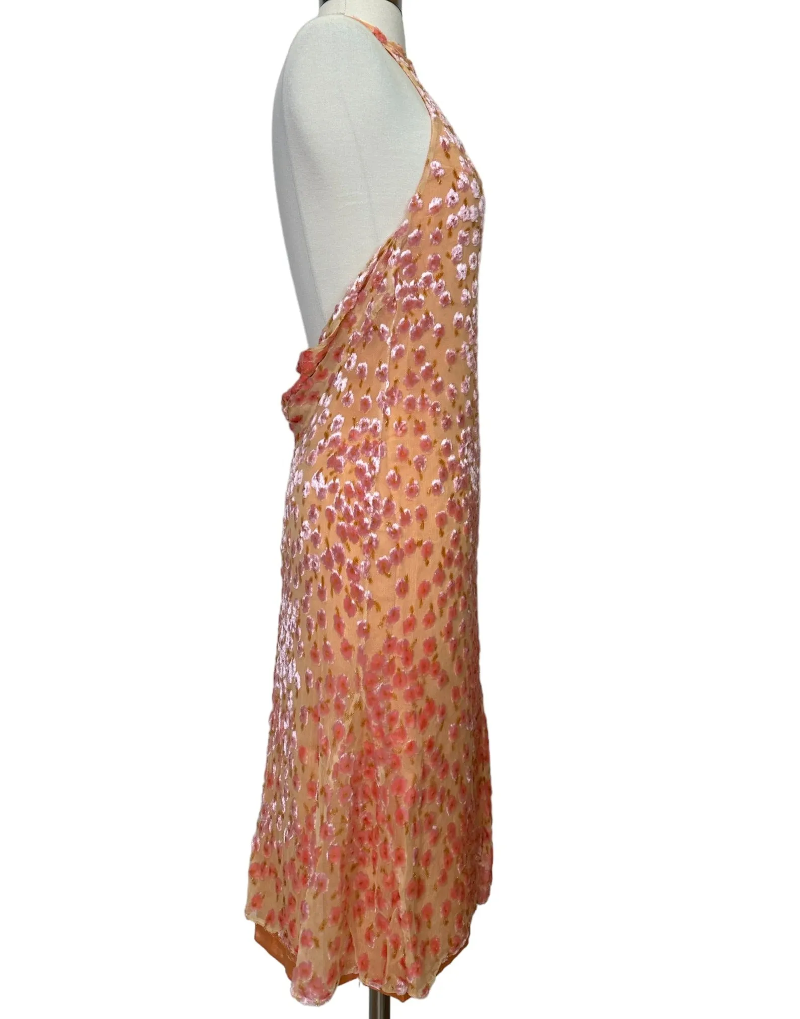 Orange & Pink Print Dress - S