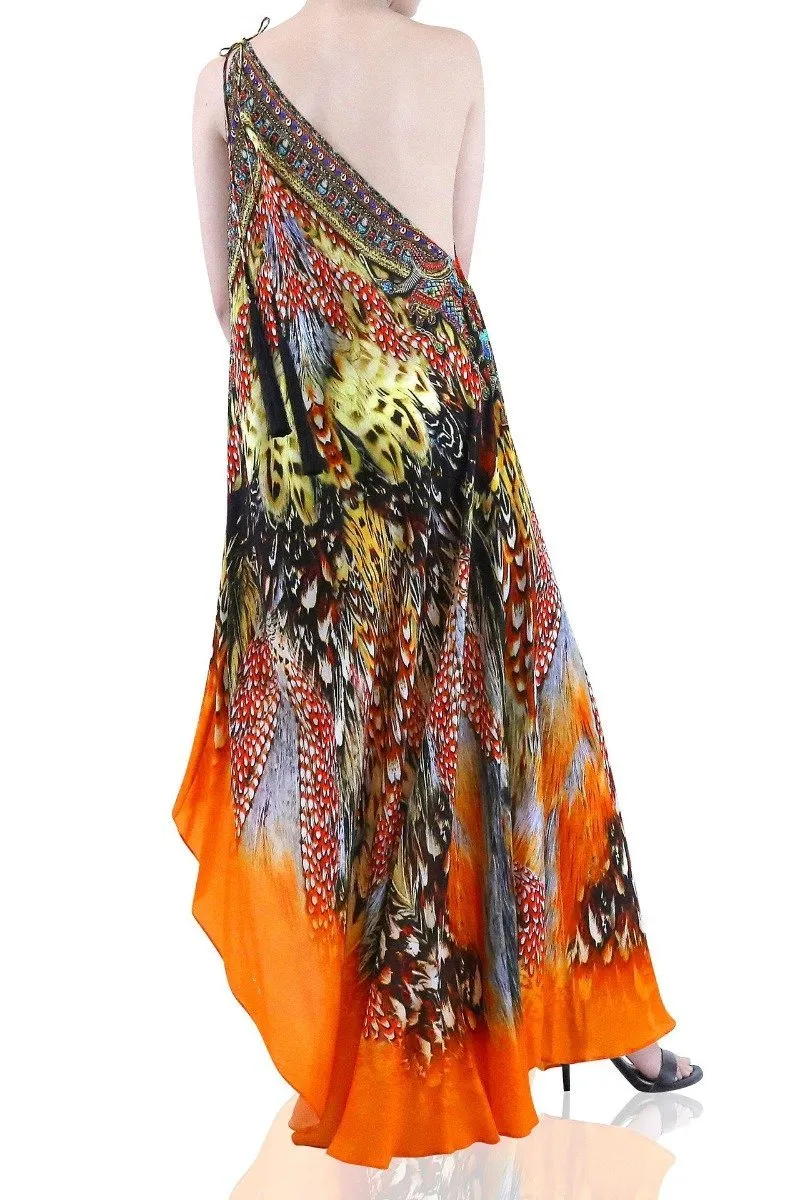 Orange Infinity Maxi Dress