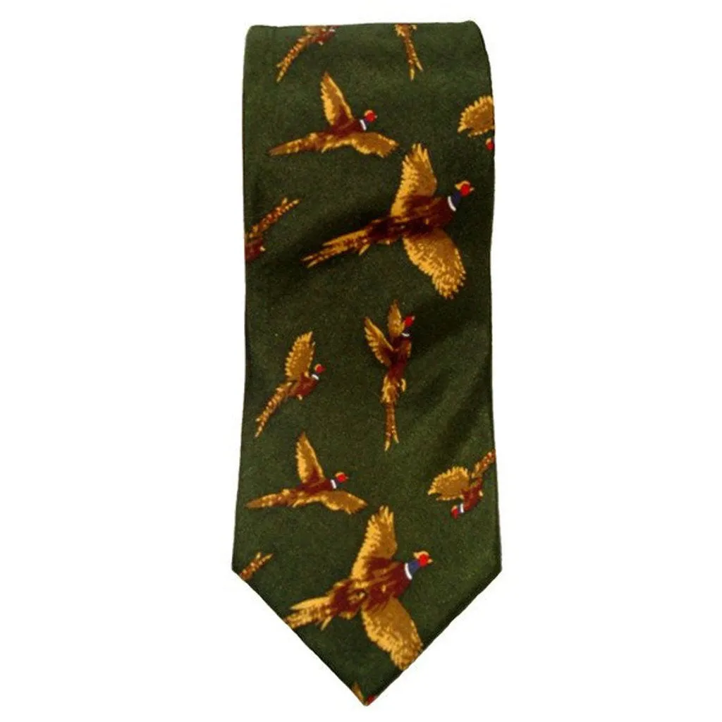 Oxford Green Silk Tie and Cufflinks Box set