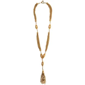 Pearl-Embellished Multi-Chain Necklace
