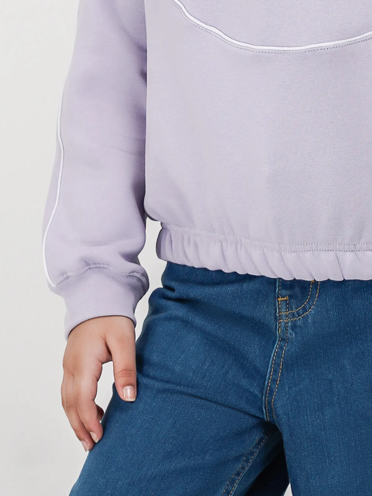 "KENDENCE" Zipper Fleece Sweatshirt