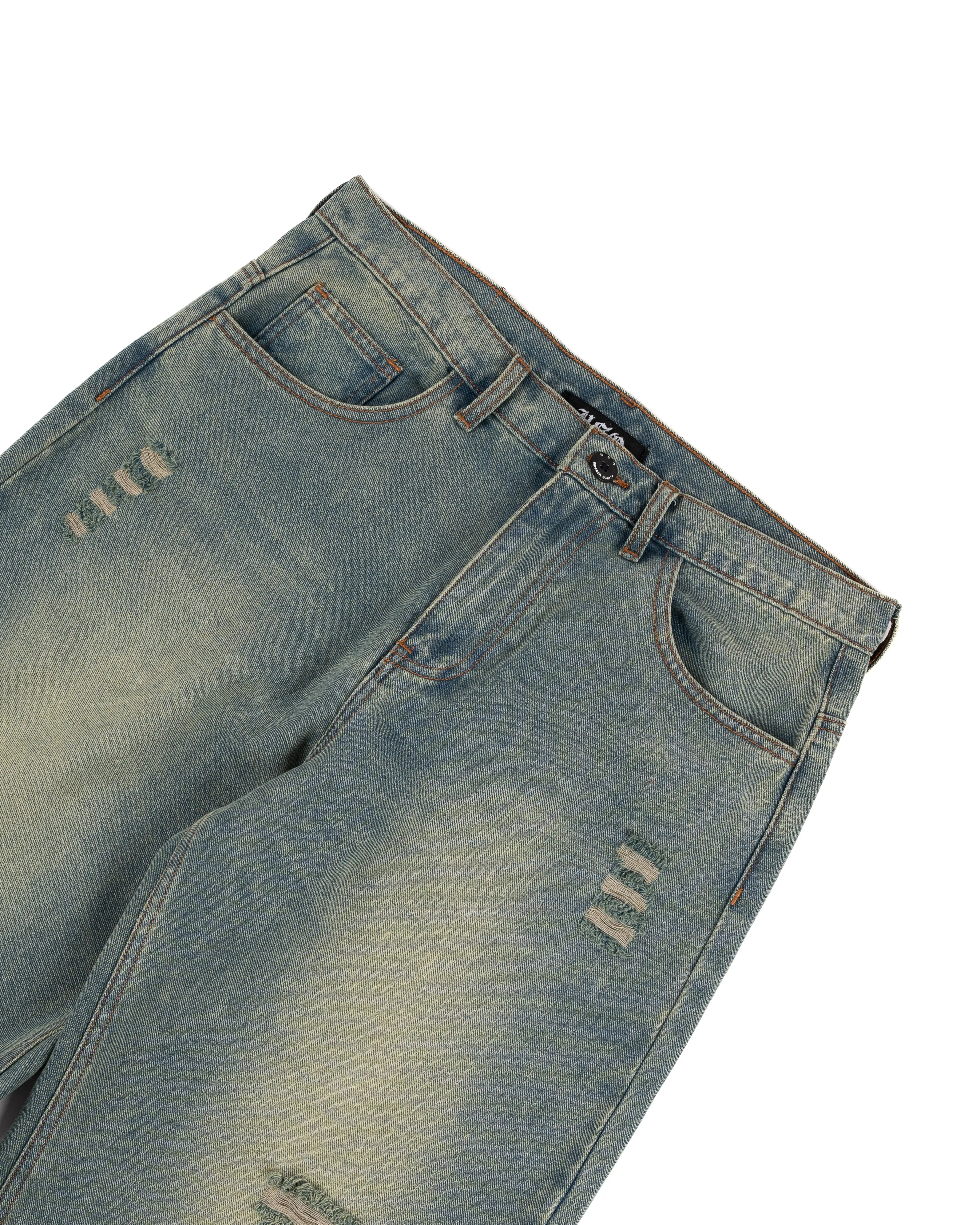 RIPPED BAGGY JEANS IN LIGHT