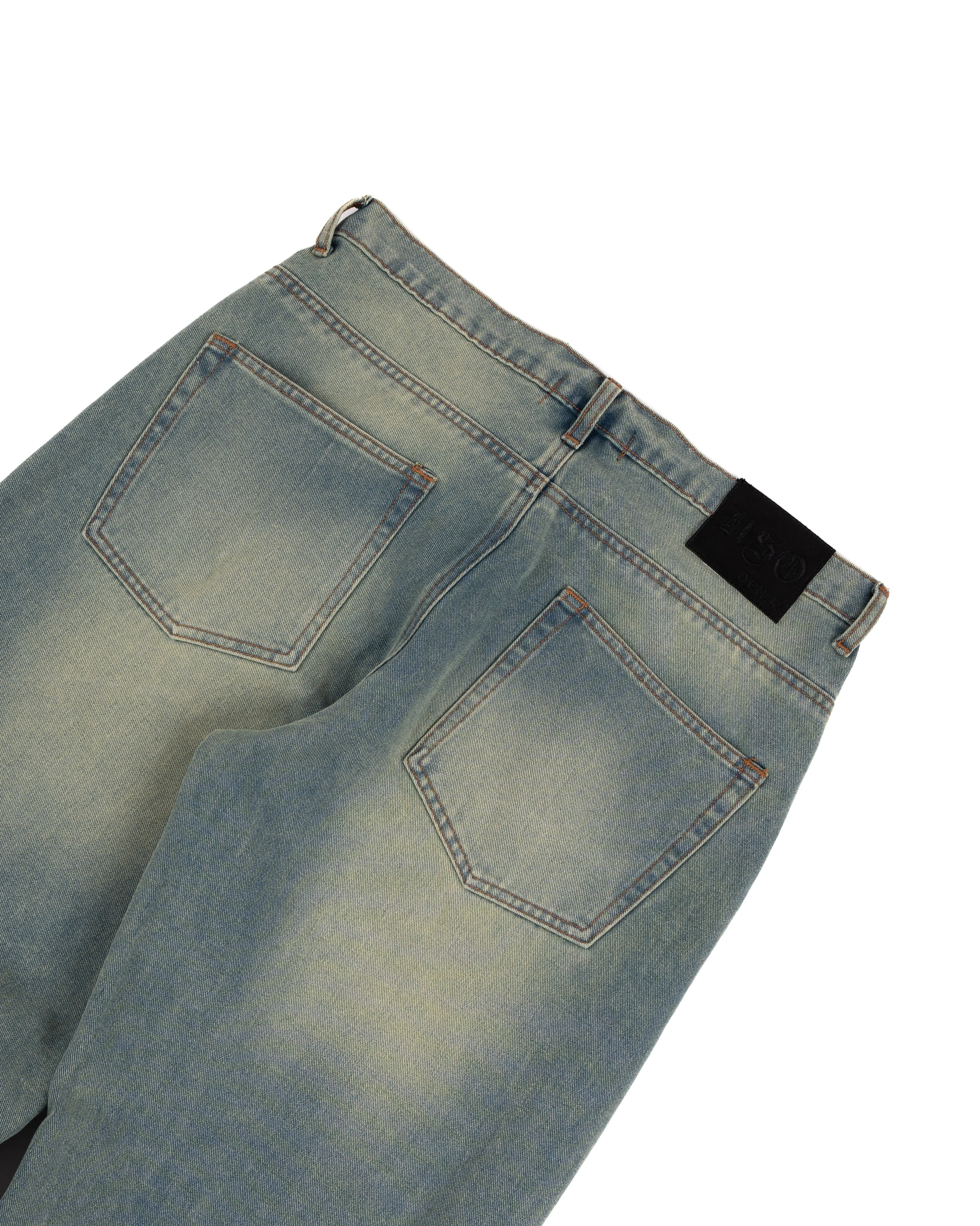 RIPPED BAGGY JEANS IN LIGHT