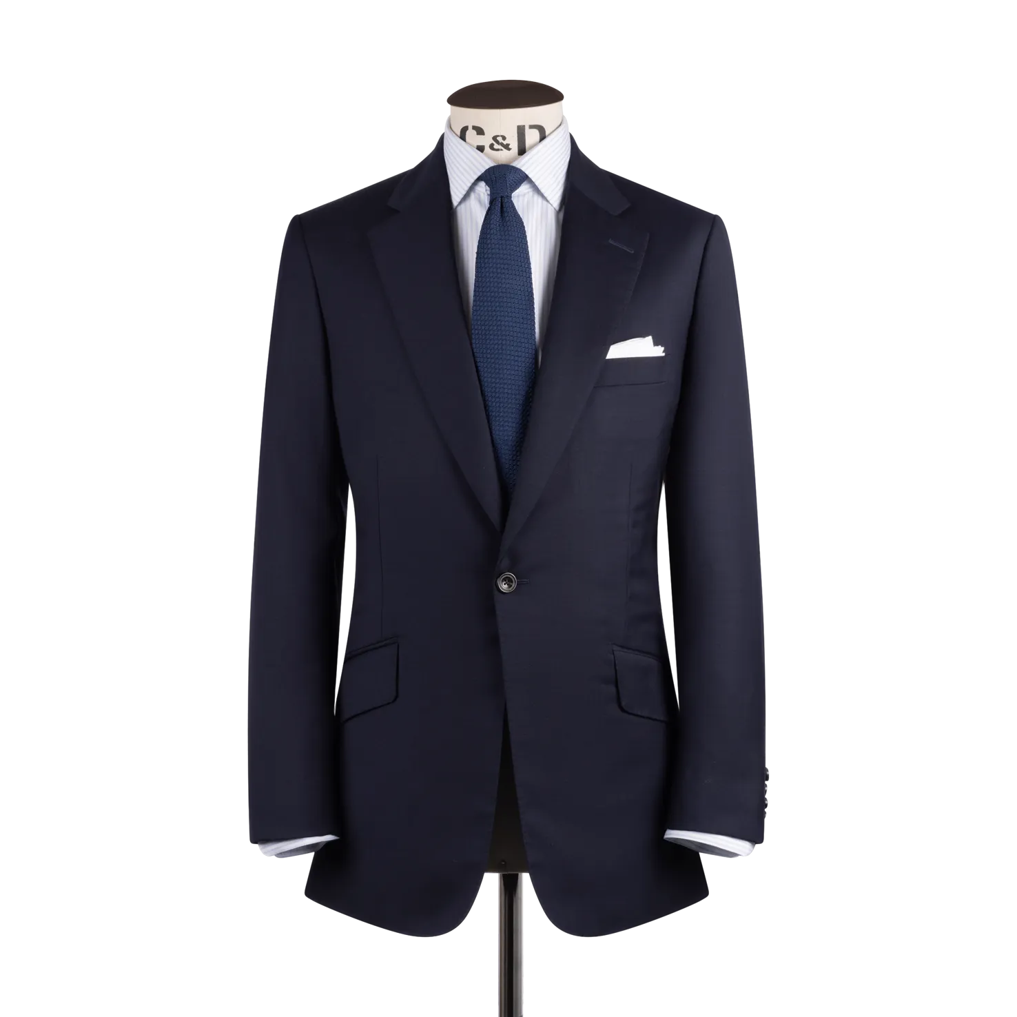 Silk Grenadine Tie in Marine Blue