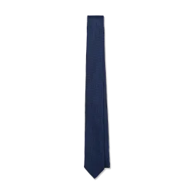 Silk Grenadine Tie in Marine Blue