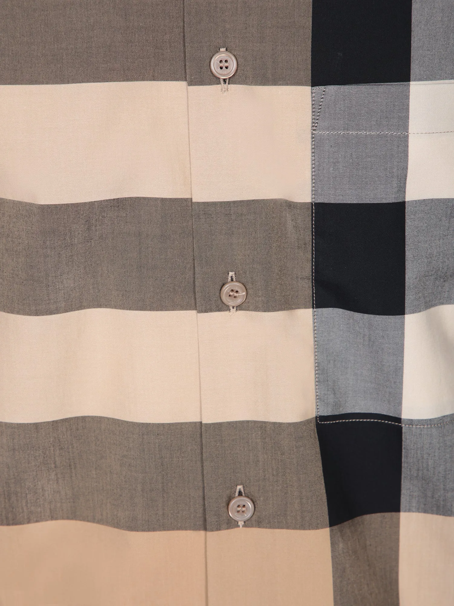 Summerton check motif beige shirt